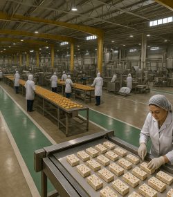 ایجاد کارخانه تولید انواع گز، آبنبات (پولکی)، سوهان و نبات