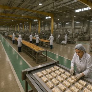 ایجاد کارخانه تولید انواع گز، آبنبات (پولکی)، سوهان و نبات