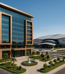 مرکز تجارت در محل برگزاری نمایشگاه‌های بین المللی استان اصفهان