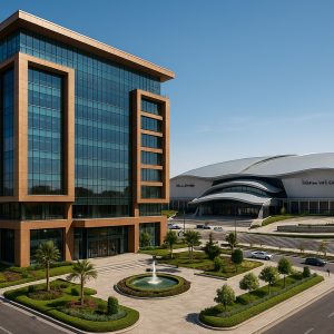 مرکز تجارت در محل برگزاری نمایشگاه‌های بین المللی استان اصفهان