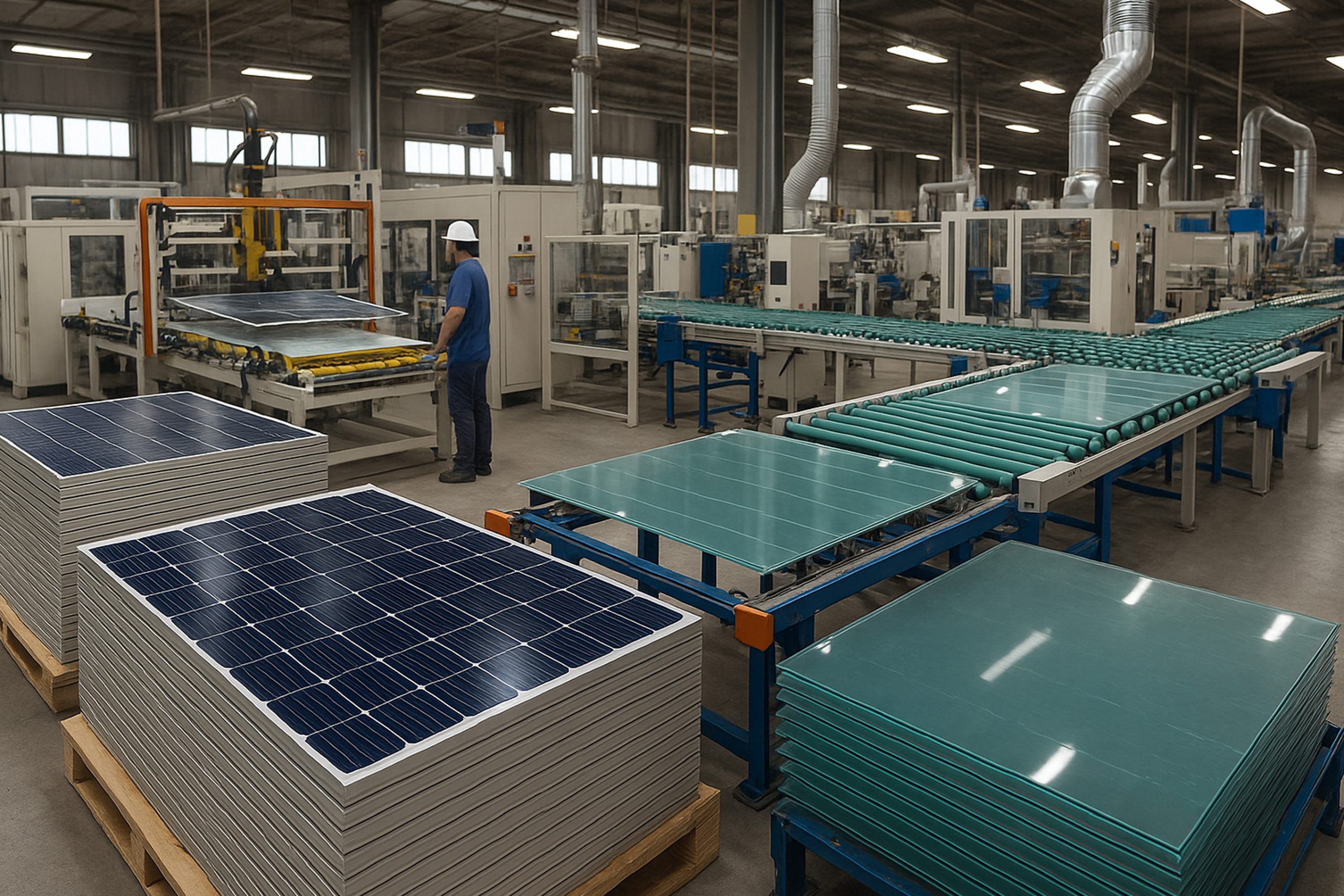 تولید پنل خورشیدی و شیشه سولار