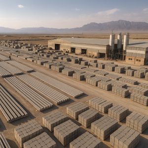 تولید تیرچه و قطعات بتنی