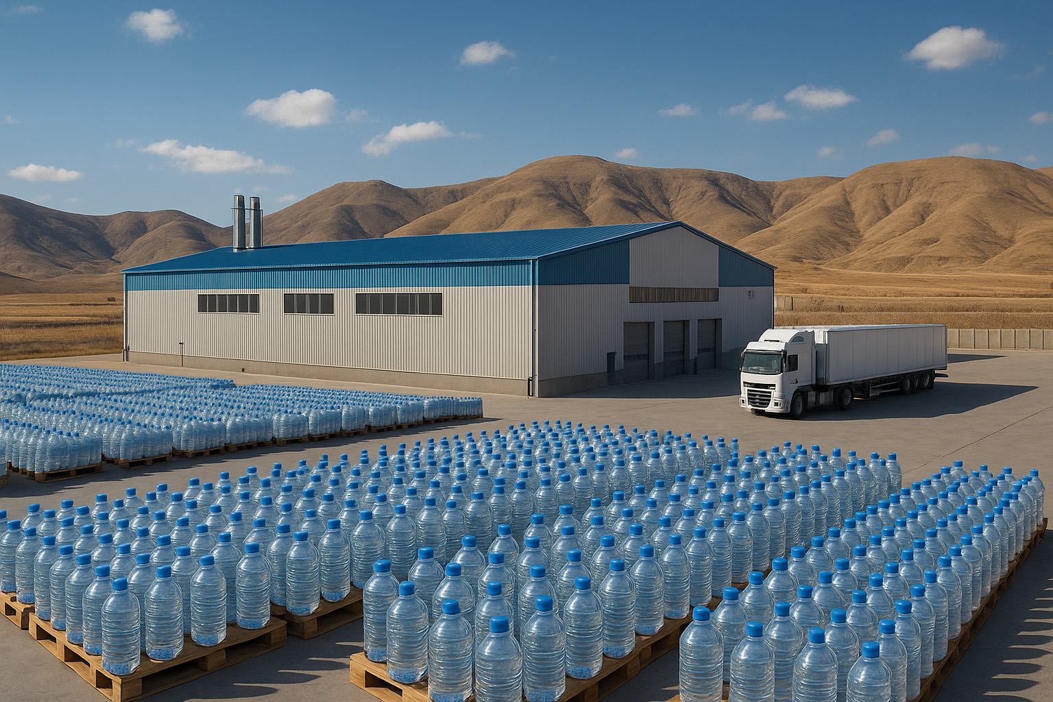 تولید آب معدنی طبیعی و بطری از PET