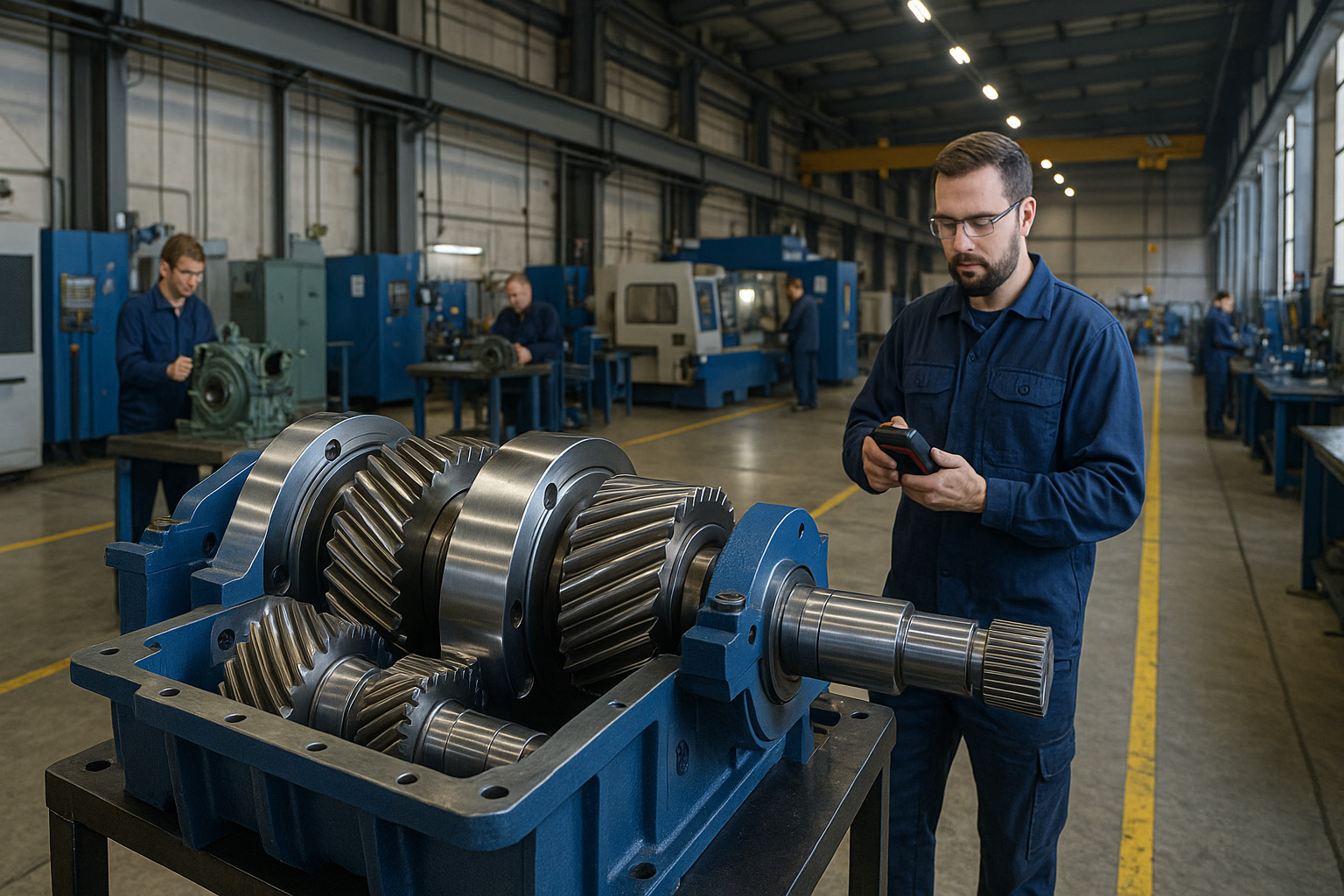 ساخت، تعمیر، تست و عیبیابی گیربکس دور بالا