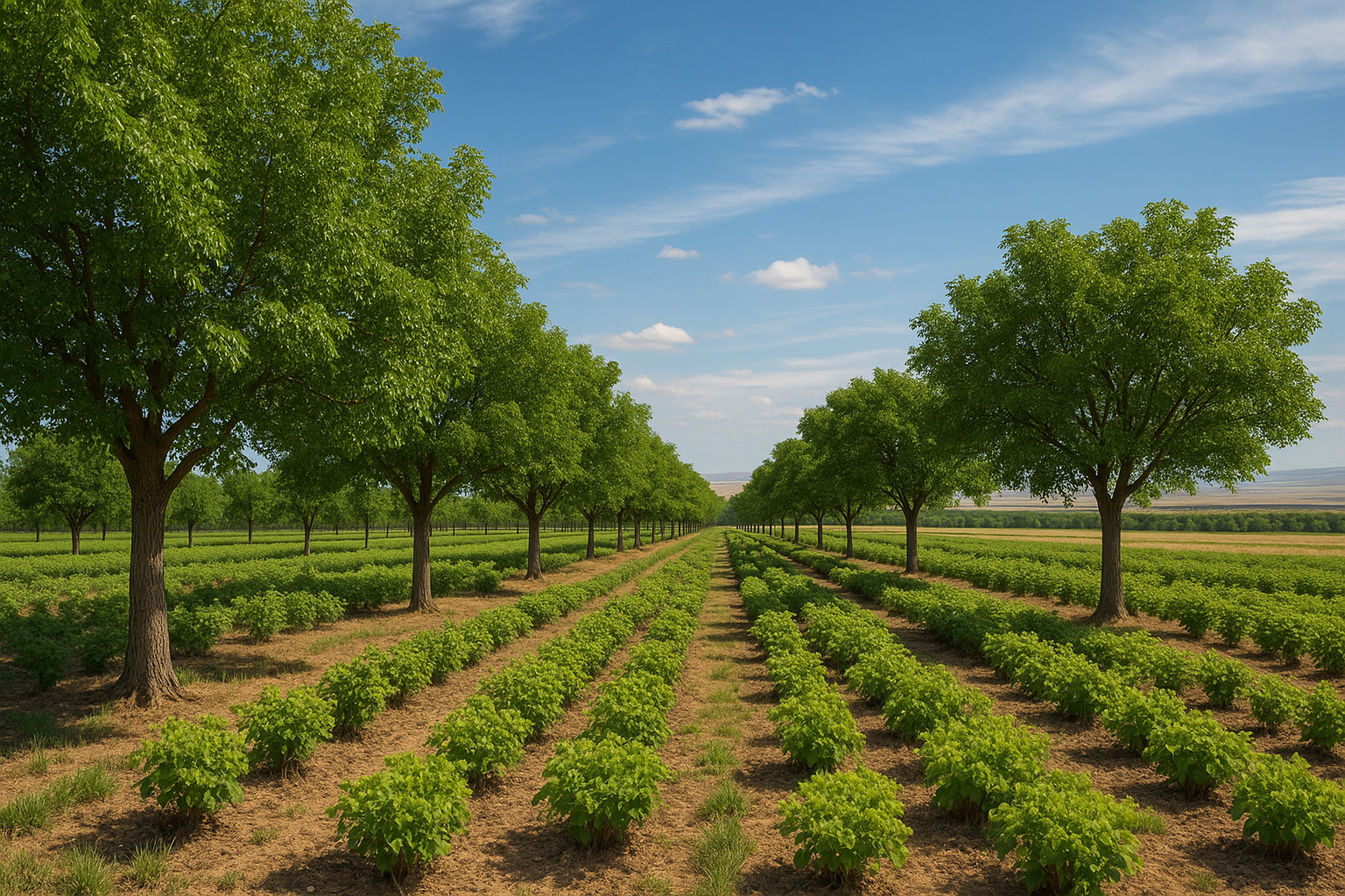 اگروفارستری درختچه سماق و کرفس کوهی