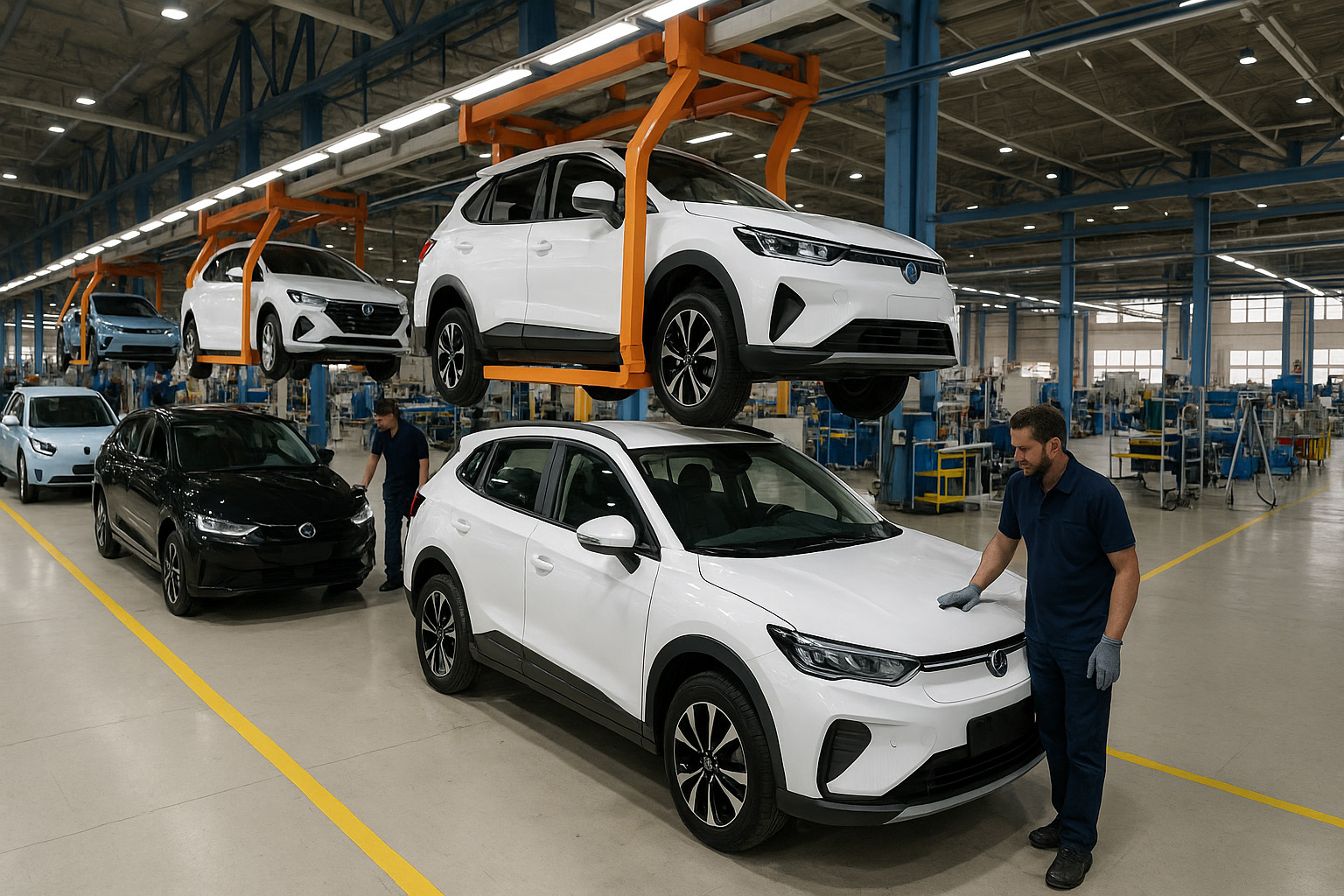 تولید خودروهای برقی و هیبریدی