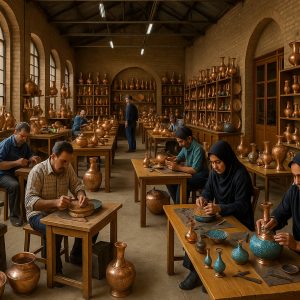 تولید صنایع دستی مسی