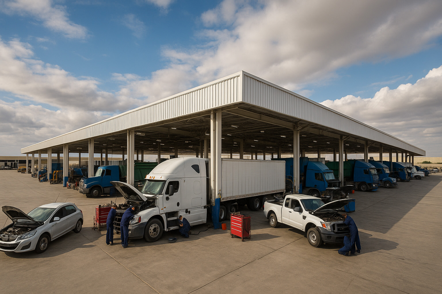 مجموعه تعمیرگاهی خودروهای سبک و سنگین