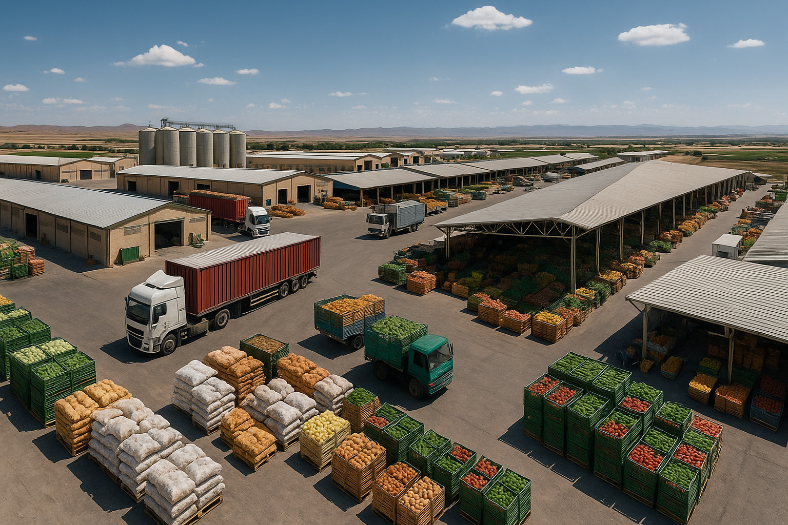 مجتمع صنفی کارگاهی و بارانداز و فروش محصولات کشاورزی