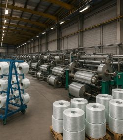 احداث واحد تولید محصولات نهایی الیاف شیشه