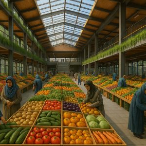 احداث بازار روز در زمینی به مساحت 915 متر مربع در 2 طبقه با زیربنای 1100 مترمربع