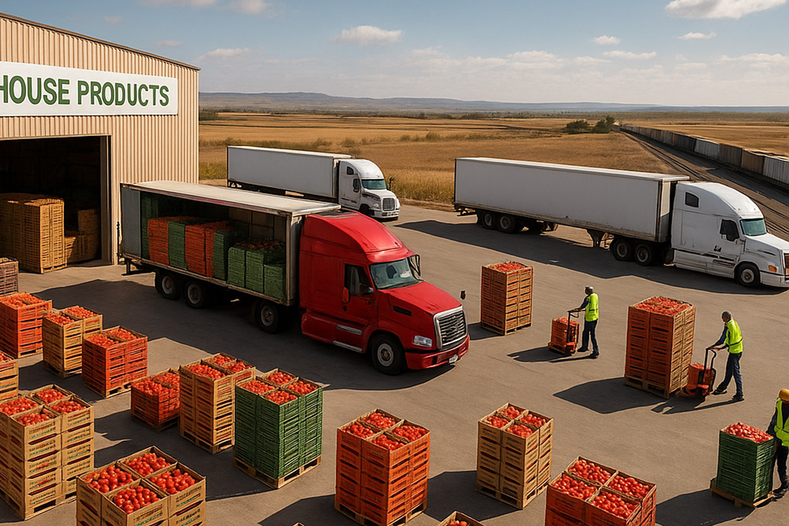 راه اندازی بندر خشک محصولات گلخانهای