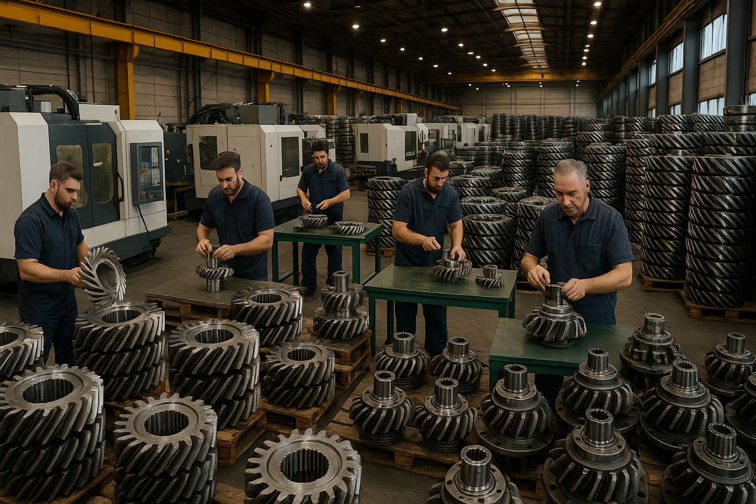 افزایش انواع چرخدنده های مخروطی و هرزگرد دیفرانسیل خودروهای سبک (پژو، تیبا ،پراید و ...) و تولید انواع چرخدندههای دیفرانسیل ماشینآلات کشاورزی