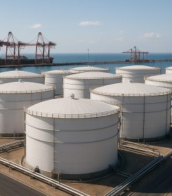 احداث و بهره برداری از مخازن نفتی با ظرفیت 70 هزار متریک تن