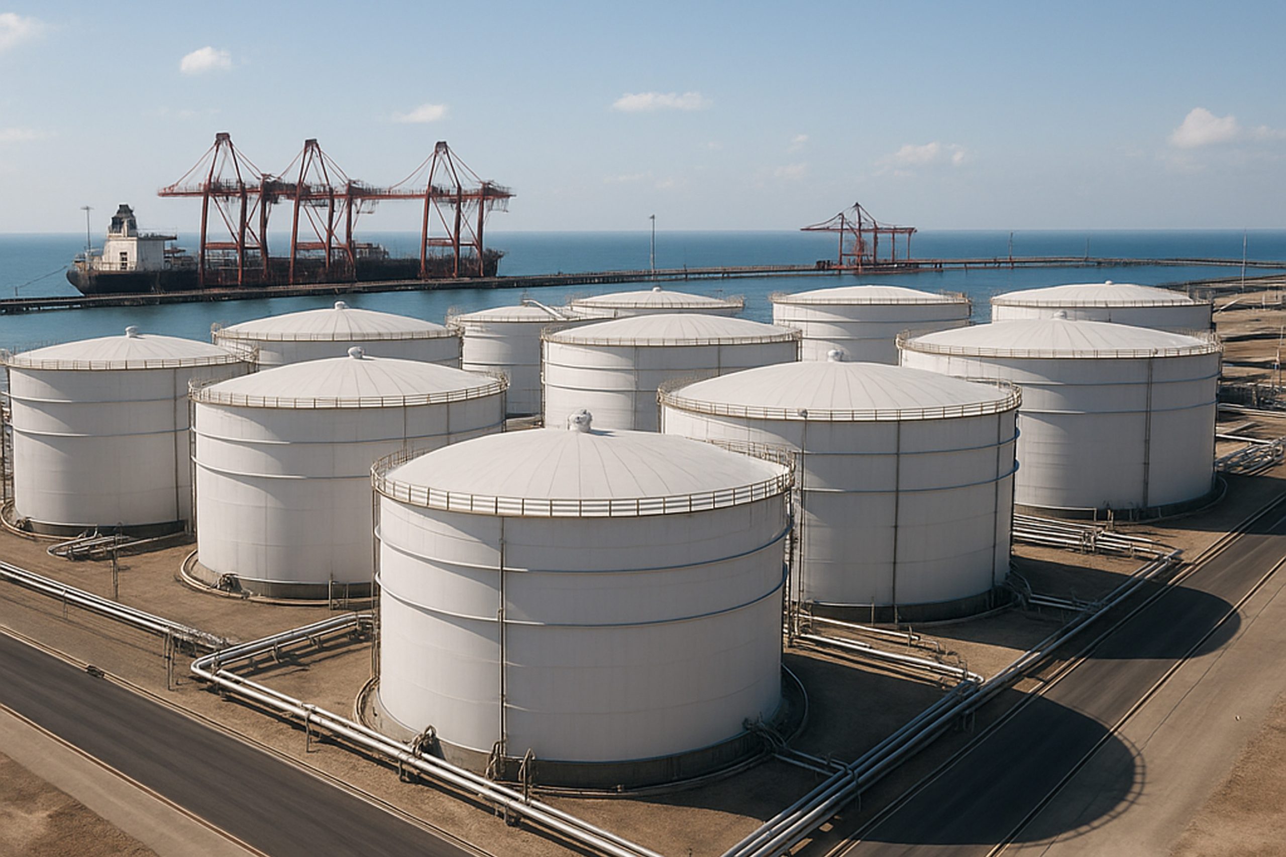 احداث و بهره برداری از مخازن نفتی با ظرفیت 70 هزار متریک تن