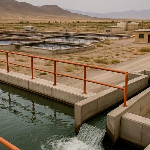 احداث و بهره برداری تاسیسات فاضلاب کرچگان لنجان در ازای واگذاري بخشی از پساب حاصله (به روش بیع متقابل)