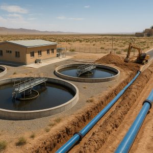 تامین مالی احداث و بهره برداری تاسیسات فاضلاب شهر جندق در ازای واگذاري بخشی از پساب حاصله (به روش بیع متقابل)