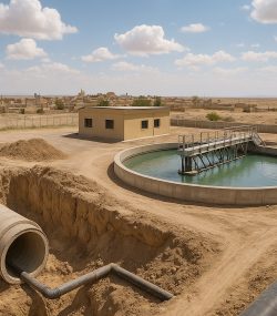 احداث و بهره برداری تاسیسات فاضلاب شهر ورزنه در ازای واگذاري بخشی از پساب حاصله (به روش بیع متقابل)