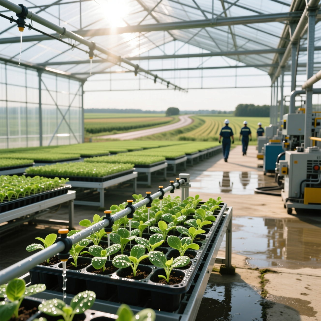 تولید نهال در فضای باز شرکت کشت و صنعت کیوان گستر نوین